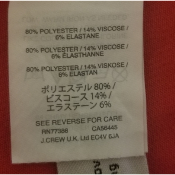 (RED)J.CREW SCALLOPED AND GROMMET TANK TOP - Picture 5 of 6